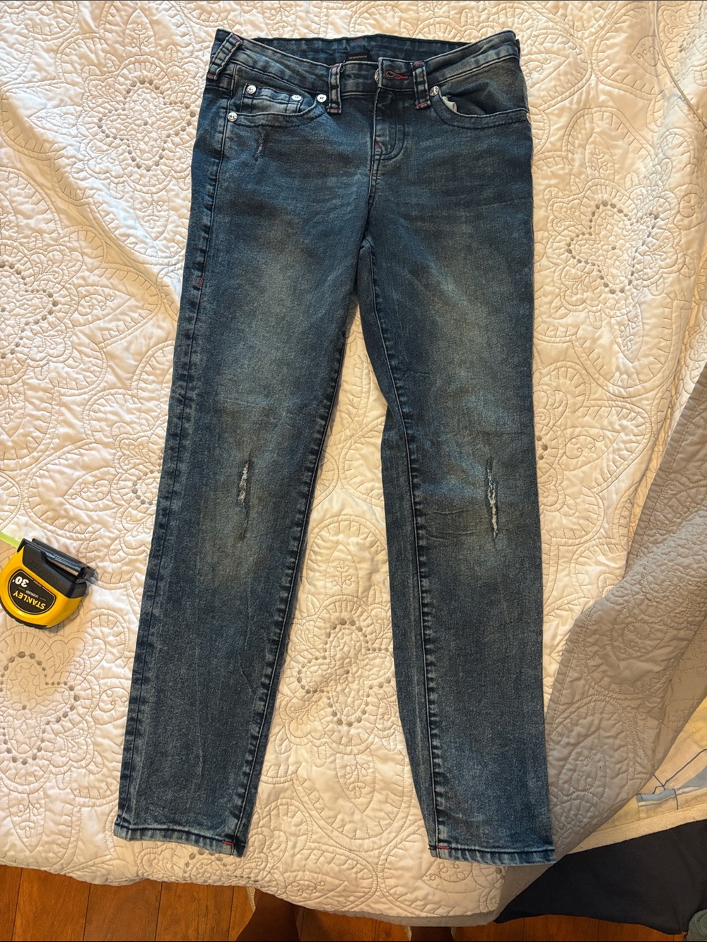 True Religion Boys Faded Blue Slim Jeans